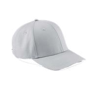 Beechfield Urbanwear 6 Panel Polialgodón Gorra Béisbol Con Semi Curva Peak