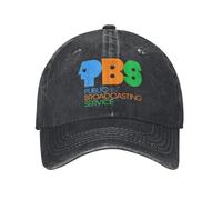 Gorra de béisbol de algodón cálido para Invierno, Protege a P.B.S Save Public Broadcasting Service 80s Nostalgia Denim Desgastado Gorra Lavada Retro Ajustable Snapback