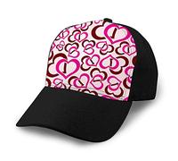 Gorra de béisbol de algodón de Moda de Verano Unisex Sombreros de Camionero Ajustables Love Hearts Pink eps Little Fashion Hats