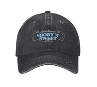 Gorra de béisbol de algodón Desgastado Ajustable Unisex Short N Sweet Tour 2025 Sabrina Carpenter Print Hat Fashion