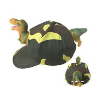 Gorra de béisbol de animales, bonito sombrero de béisbol de dinosaurio, gorro de moda, disfraz casual de padres e hijos para Halloween, escuela, viajes, playa, picnic, verde