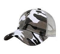 Gorra de béisbol de camuflaje para niños, gorra de béisbol de malla de camuflaje, gorra de algodón ajustable, gorra de béisbol de verano, protección UV, gorra deportiva al aire libre, para vacaciones,