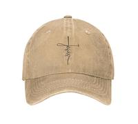 Gorra de béisbol de Cristianismo Cruzado Parodia a Dios Sombreros de algodón Desgastado Gorra Casual Entrenamientos al Aire Libre Ajuste Ajustable Gorra Snapback