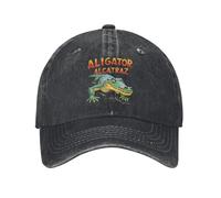 Gorra de béisbol de Dibujos Animados Alligator Alcatraz Sun Hunting Camping Transpirable Lavada Gorra de Camionero Unisex Hombres Elegantes Gorras DIY Personalizadas