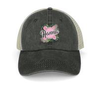 Gorra de béisbol de Hanna Name, Western, Kids In The Trucker For Men Regalos de decoración Deportiva Femenina
