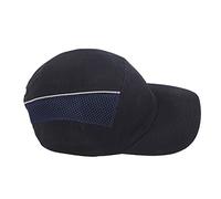 Gorra de béisbol de Impacto Casco Ligero y Transpirable con Tira Reflectante para Mantenimiento Industrial Soldadura eléctrica Tuberías Ingeniería Ferrocarriles Carcasa de