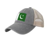 Gorra de Béisbol de Malla Bandera De Pakistán Gorra Deportiva de Verano con Hebilla Ajustable Cultura Nacional Sombrero de Visera para Running Beisbol Tenis Golf - Tela Transpirable y Ligera