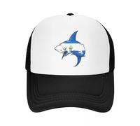 Gorra de béisbol de Malla con Estampado de Bandera de tiburón de Nicaragua para Mujer Gorra de Camionero Adulta 2024 Gorras de Baile Callejero