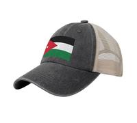 Gorra De Béisbol De Malla Decorada con Jordán Bandera Nacionals Denim Lavado, Gorra Trucker Dad Unisex Ajustable, Protección Solar, Adecuada para Playa, Senderismo Y Salidas Casuales.
