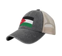 Gorra De Béisbol De Malla Decorada con Jordán Bandera Nacionals Denim Lavado, Gorra Trucker Dad Unisex Ajustable, Protección Solar, Adecuada para Playa, Senderismo Y Salidas Casuales.