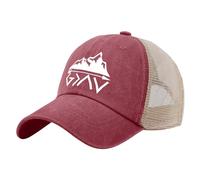 Gorra de béisbol de Malla Moderna para Hombre con el Lema Dios es más Grande Que los altibajos (Dios es más Grande Que los éxitos y los Fracasos) para el Verano.