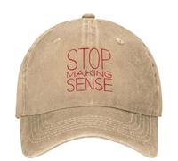 Gorra de béisbol de Moda Deja de Tener Sentido Hablar de Hombres Viseras de Sol para Adultos Hip Hop Streetwear KPOP Rock Snapback Regalos para Acampada Senderismo Deportes