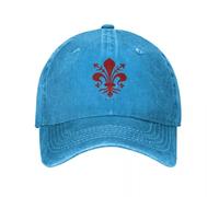 Gorra de béisbol de Moda Snapback Sombrero de Sol Fleur de lis Lily Firenze Emblema Vintage Gorra Visera de Verano Algodón Lavado Casquette Vintage