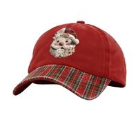 Gorra de béisbol de Navidad, unisex con visera curvada y ajustable, sombrero de Navidad para hombres | para niños, adultos, familia, hombres, mujeres, actividades al aire libre, vacaciones, noche de
