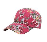 Gorra de béisbol de peonía, gorra de pato informal, sombrero para el sol al aire libre, sombreros locos para hombre, rojo, Talla única