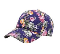 Gorra de béisbol de peonía, gorra de pato informal, sombrero para el sol al aire libre, sombreros locos para hombre, morado, Talla única