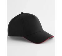 Gorra De Béisbol De Poliéster Reciclado Beechfield Con Pico Curvado En Contraste