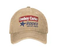 Gorra de béisbol de Rodeo Beyonce Cowboy Carter Retro desgastada Gorra de Sol de Mezclilla para Hombres y Mujeres Gorras Ajustables de Viaje de Verano al Aire Libre Sombrero