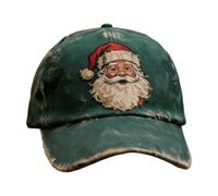 Gorra de béisbol de Santa Claus | Ajustable estilo retro bordado de Santa Claus | Sombrero para adultos, parejas, familia,