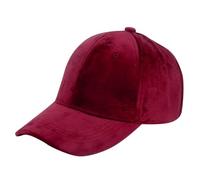 Gorra de béisbol de terciopelo para mujeres y hombres, gorra deportiva sin estructura, 1 gorra, gorra de béisbol, 4T, Vino, Talla única