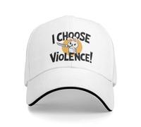 Gorra de béisbol de Verano Elijo la Violencia, Conejito con Cuchillo, Tenis, Estilo Callejero, Gorra de Camionero para Mujer y Hombre, Protector Solar.