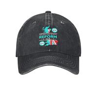 Gorra de béisbol del Reino Unido The Only Way Reform Vintage Distressed Denim Washed Make Britain Great Headwear Outdoor Workouts Gorra Ajustable