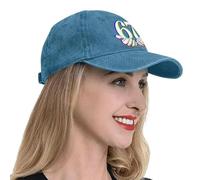 Gorra de béisbol | Diseño de impresión ajustable - Gorra de béisbol impresa | para niños, niñas, jóvenes, adolescentes, senderismo, viajes, playa, deportes, pesca, camping, picnic, Lago Azul