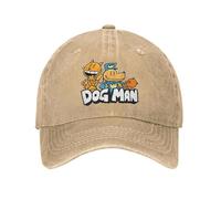 Gorra de béisbol DogMan Informal para Hombre Unisex, de Verano, con Dibujos Animados, para Correr, Hippie, Hip Hop, Ajustada, Retro