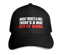 Gorra de béisbol Donde Hay voluntad, Hay un caminoHazlo con Esfuerzo Gorra de béisbol Grande para Senderismo para Hombre y Mujer