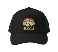 Gorra de béisbol Educar, no discriminar Gorra Retro para Amantes de los Pitbulls para Amantes de los Animales Ideal para Viajes y Uso Diario