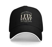 Gorra de béisbol Eso es lo Que Hago, arreglo Cosas y sé Cosas, Estilo Retro Y2K, Unisex, para Hombre, con Visera Solar y Estampado de Camionero, Gorra de Tenis.