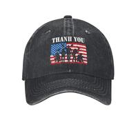Gorra de béisbol Estadounidense Personalizada de algodón clásico Gracias al día de los caídos con Bandera de Veterano para Mujeres y Hombres Gorra de papá Unisex Ajustable Hip Hop