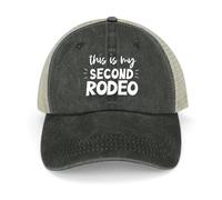 Gorra de béisbol Este es mi Segundo Rodeo (Letras Blancas) Moda de Moda de Playa Hombre Regalos de decoración Deportiva Femenina
