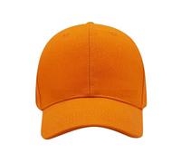 Gorra de béisbol estilo polo vintage desgastada para hombre, color sólido, sombrero de sol ajustable, gorra clásica con pico, gorra de golf para deportes casuales de trabajo (naranja, talla única)