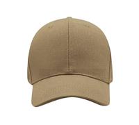 Gorra de béisbol estilo polo vintage desgastada para hombre, color sólido, sombrero de sol ajustable, gorra clásica con pico, gorra de golf para deportes casuales de trabajo (caqui, talla única)