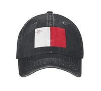 Gorra de béisbol Estilo Unisex Bandera de algodón clásica Personalizada de Malta Gorra de béisbol para Hombres y Mujeres Sombrero de papá Adulto Ajustable Regalo de Verano