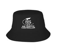 Gorra de béisbol Estilo Unisex Personalizado Keep Calm Im An Air Traffic Controller Bucket Hat Hombres Mujeres Aviación Avión Regalo Exterior Sol Verano Camping Cap Regalo