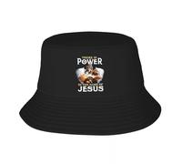 Gorra de béisbol Estilo Unisex Poder Personalizado en Nombre del Sombrero de Cubo Mujeres Hombres Moda Verano al Aire Libre Sol Fe Cristiana Gorra de Pescador Regalo