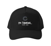 Gorra de béisbol Estoy Pensando Desde Ahora Mismo. Gorra de Pesca Ajustable de algodón con diseño tipográfico Divertido.