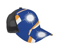 Gorra De Béisbol Flag of The Marshall Islands Snapback Sombrero Proteccion Solar Golf Hat Transpirable Gorra Trucker para Pescar Camping Senderismo
