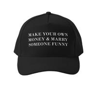 Gorra de béisbol GANA TU Propio Dinero Y CÁSATE con Alguien Divertido Gorra de béisbol Ajustable de algodón con Estampado de fogata