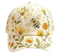 Gorra de béisbol Garden Morning 2026, ajustable, ligera y transpirable (Yellow, 65 cm)
