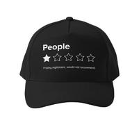Gorra de béisbol Gente, una Estrella, una Maldita Pesadilla, no lo recomendaría. Reseña sarcástica. Gorra de Escalada Ajustable de algodón para el Sol.