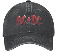 Gorra de béisbol Gorra de béisbol con Logotipo de AC DC Gorra de béisbol de algodón con Logotipo Personalizado Banda de Heavy Metal Ajustable para Adultos Sombrero para papá con música de Primavera