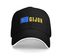 Gorra de béisbol Gorra de Visera para Hombres de Gijón Amantes de la Bandera de Asturias para Hombres Adulto Gorra de Pico para niña Fiesta en la Piscina Papá Regalo