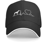 Gorra de béisbol gorra para el sol gorra de béisbol personalizada para dueños de galgos para hombres y mujeres gorra transpirable con latidos del corazón para amantes de los perros gorra deportiva de