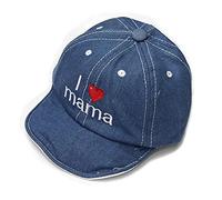 Gorra De Beisbol Gorra Running Sombrero De Béisbol Baseball Cap Sombrero Suave Del Vaquero Delantero I Love Mama Papa 1-2 Años De Edad Para Niños Y Niñas Sun Hat Spring Y Otoño Gorra De Béisbol-Azul_S