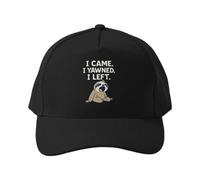 Gorra de béisbol Gorra Suave de 5 Paneles con diseño de Humor Perezoso y bostezo, Ideal para IR en Bicicleta al Trabajo o para Uso Diario.