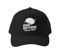 Gorra de béisbol Gorra Unisex Snapback Brain Buffering Please Wait para Deportes, Running, Ligera y con protección Solar.