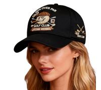 Gorra de béisbol, gorras de tema Golf Club ajustables - Gorra de corduroy con bordado de letras - Para familia, amigos, adultos, novio, padre, actividades al aire libre, viajes, deportes